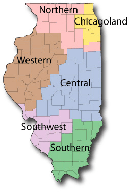 Map Of Southern Illinois Counties