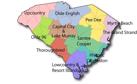 map of south carolina state parks List Of Parks In South Carolina