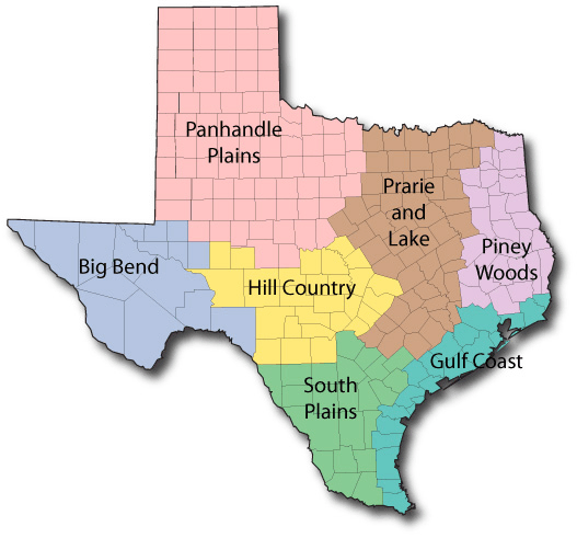 national parks in texas map List Of Parks In Texas national parks in texas map